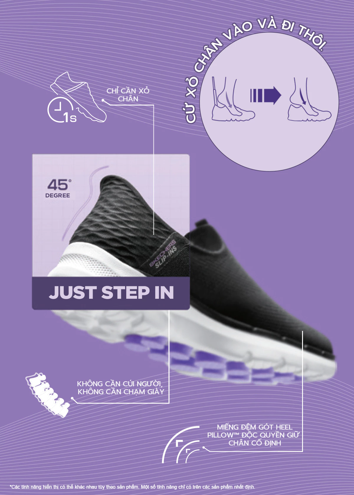 Giày Búp Bê Nữ Skechers Slip-ins Modern Comfort Breathe-Easy Striking Stroll - 100755-BBK Online Sale