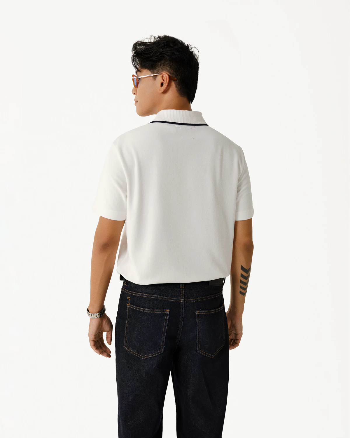 [ĐƠN 699K TẶNG VỚ] Áo Polo Ngắn Tay Vải S.Café Phối Cổ Form Fitted - Routine 10S25POL004