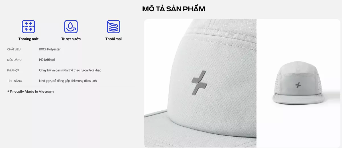 [MUA 2 GIẢM 5%]Mũ lưỡi trai chạy bộ unisex chơi thể thao, hoạt động ngoài ngời thoáng mát Coolmate