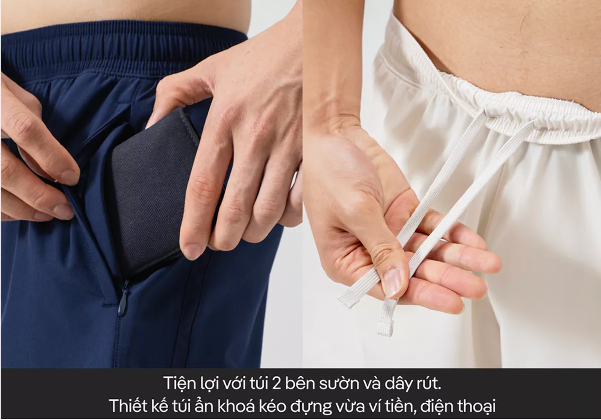 Set tập thể thao Áo Sleeveless Active Essentials + Quần Shorts 7 inch đa năng Coolmate