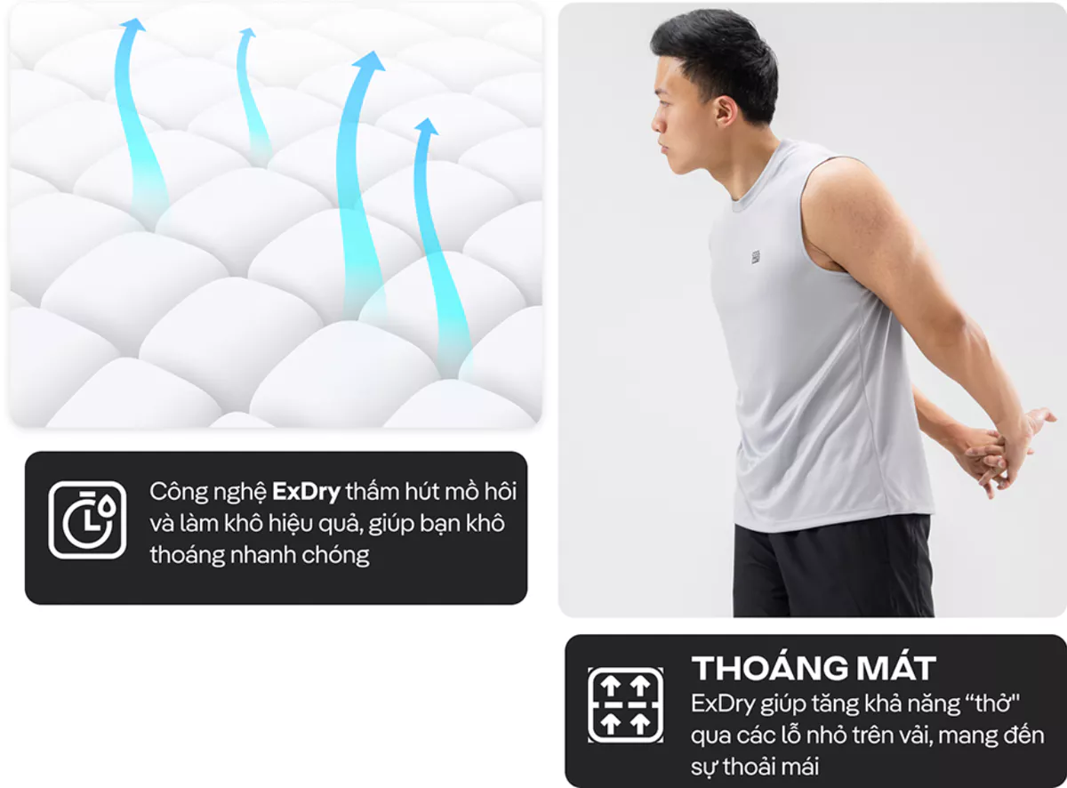 Set tập thể thao Áo Sleeveless Active Essentials + Quần Shorts 7 inch đa năng Coolmate