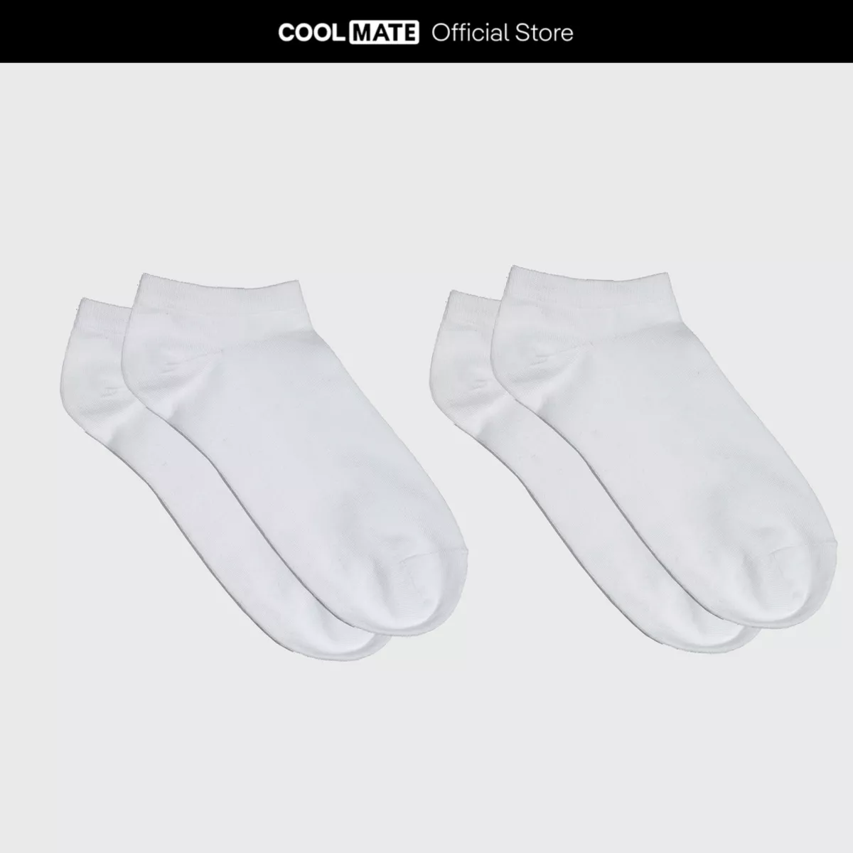 Pack 2 Tất TC Coolmate basic thấm hút tốt thoáng khí Coolmate