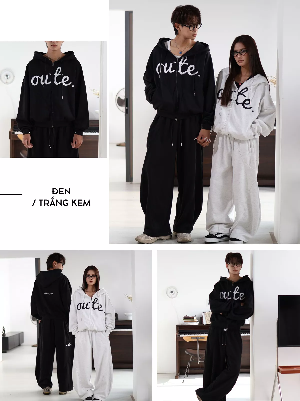 Áo Khoác Nỉ Hoodie Zip Outerity Big Logo Form Boxy Nỉ Hai Da Unisex Nam Nữ / Dreamer Collection