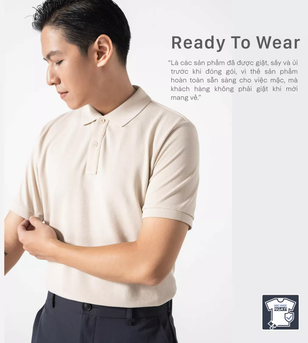 Áo Polo Pique Basic Cotton 100% Ready To Wear Coolmate Livestream