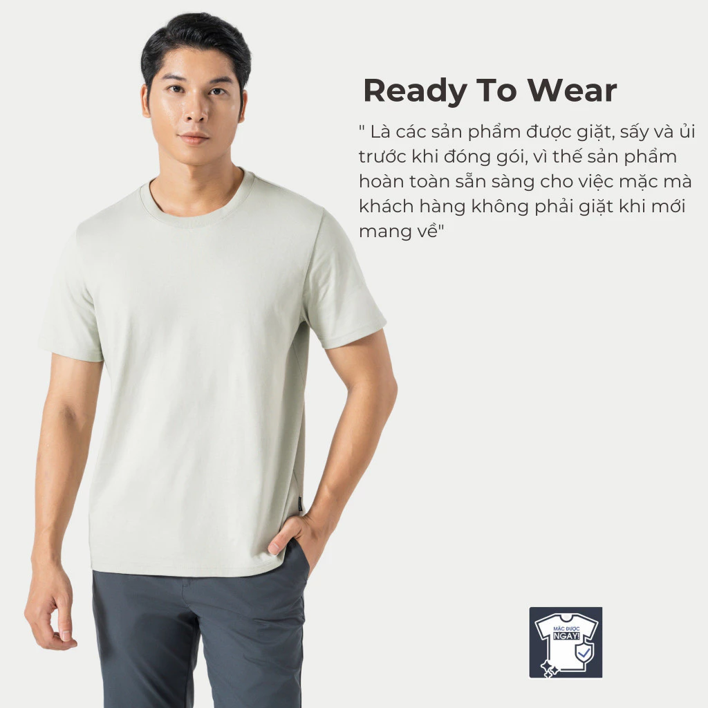 Combo 2 Áo thun nam TShirt Basic Cotton 100% 220gsm dày dặn, mềm mại, thấm hút tốt Coolmate