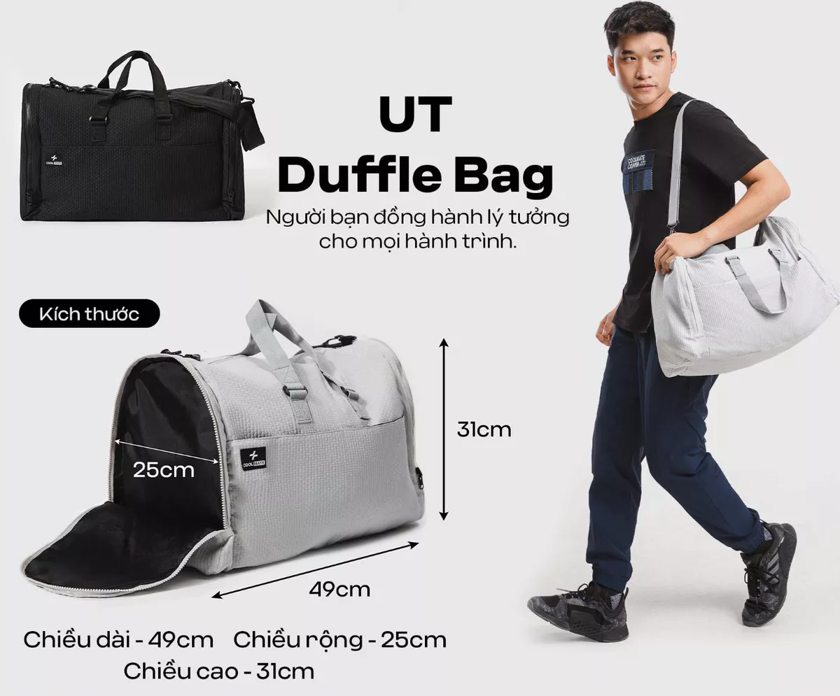 Túi UT Duffle size lớn 38L Chống thấm nước Coolmate