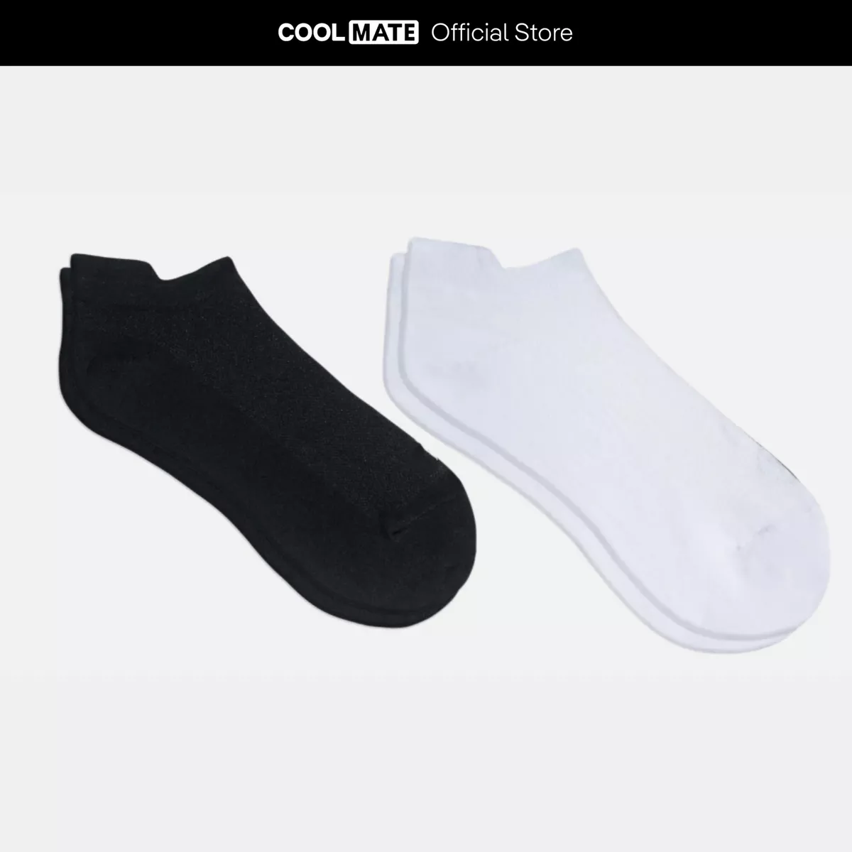 [MUA 2 GIẢM 5%]Combo 2 Tất cổ ngắn cotton thoáng khí, kháng khuẩn Coolmate