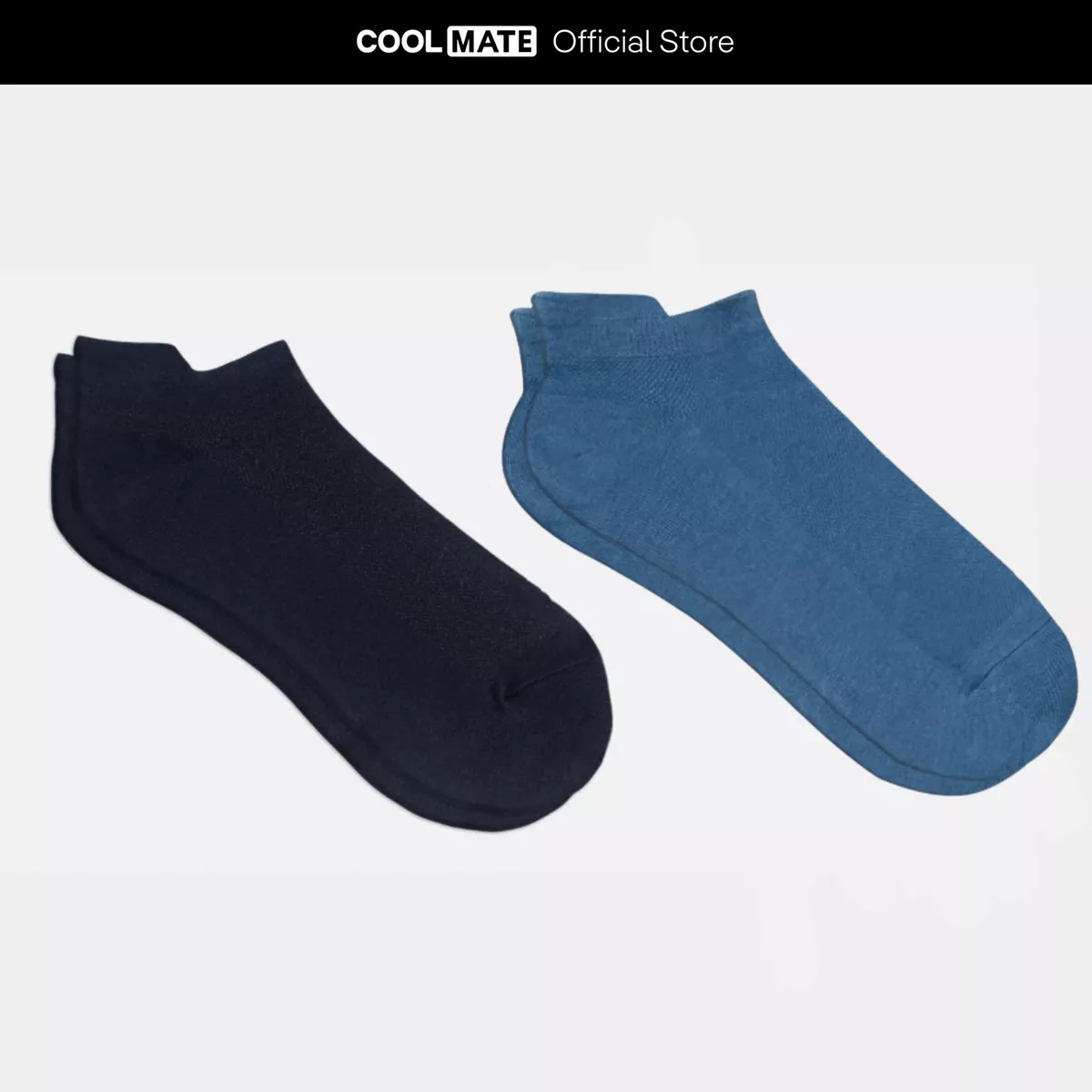 [MUA 2 GIẢM 5%]Combo 2 Tất cổ ngắn cotton thoáng khí, kháng khuẩn Coolmate