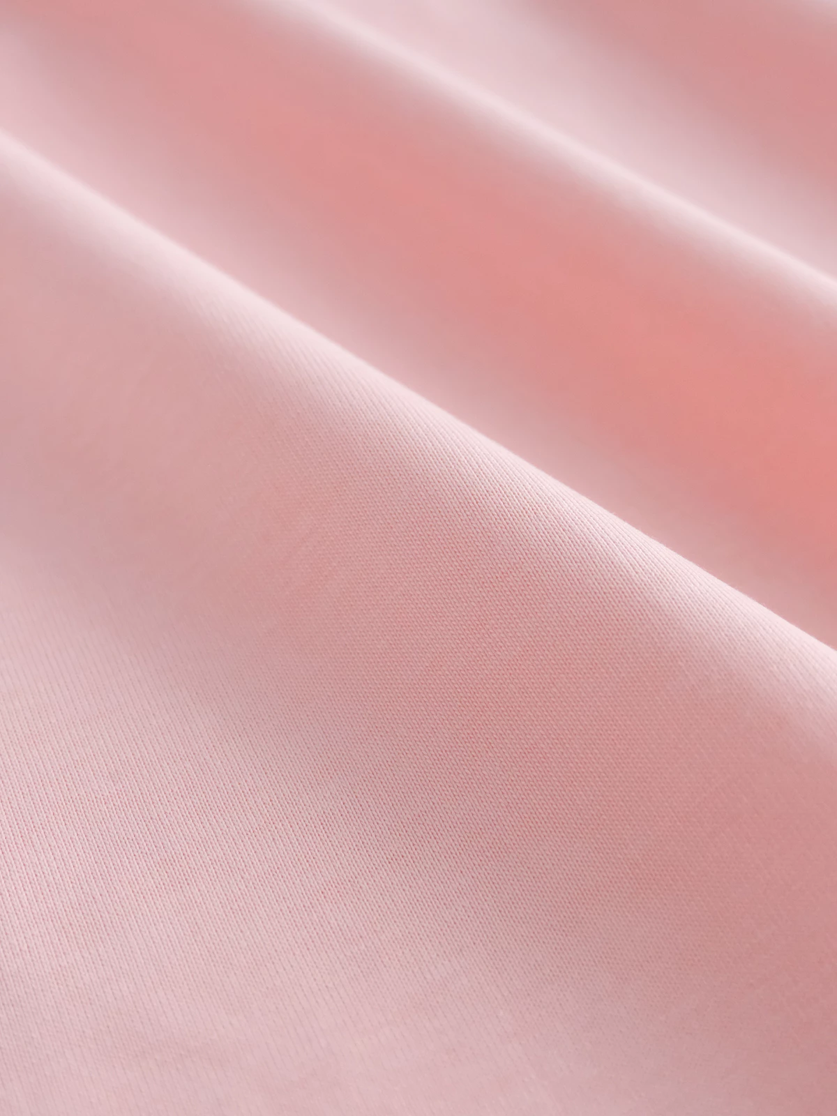 Áo Thun Cổ Tròn Ngắn Tay Màu Hồng Nhạt Sáng Da, Dáng Vừa, Chất Vải Cotton - The J Studio