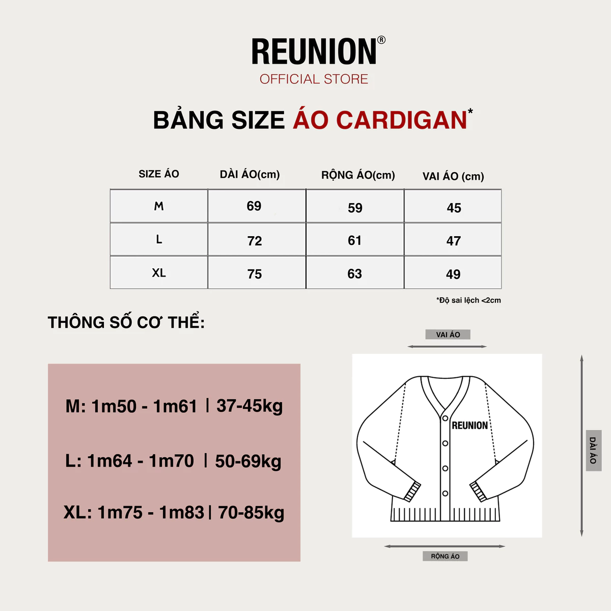 RNC Basic Cardigan - Áo Khoác Nỉ 2 Da Trơn Form Oversize Brand REUNION