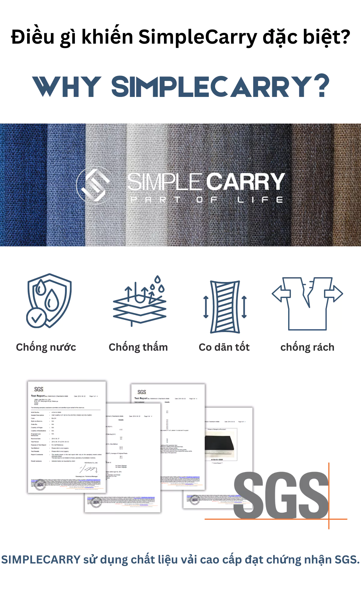 Túi Đựng Mỹ Phẩm SimpleCarry MP Pouch, Thiết Kế Nhiều Ngăn Thông Minh, Màu Black Loften