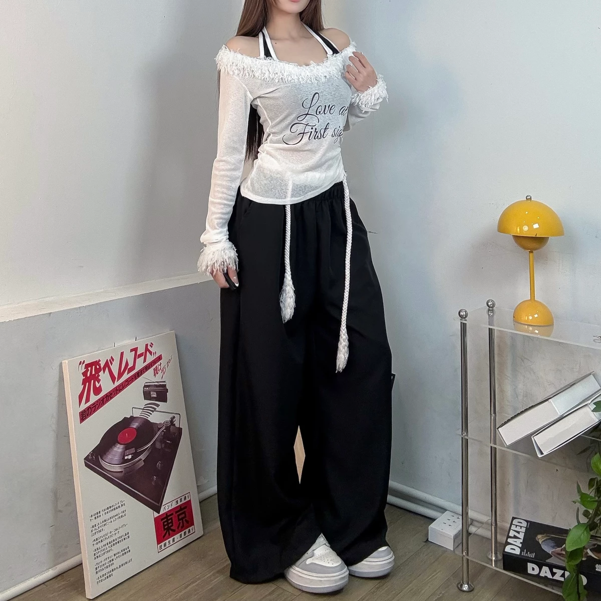 Set đồ nữ Body Xuyên thấu Phối Lông FFCLUB MIX
