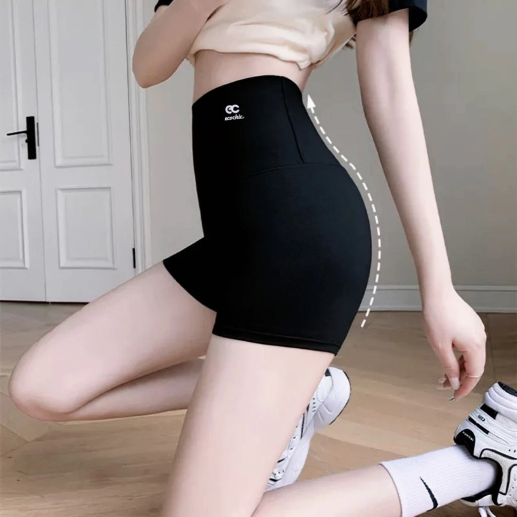 Quần Legging Đùi Ngố Dài ECOCHIC Nữ Cạp Cao Chất Liệu Su Đúc Định Hình Nâng Mông