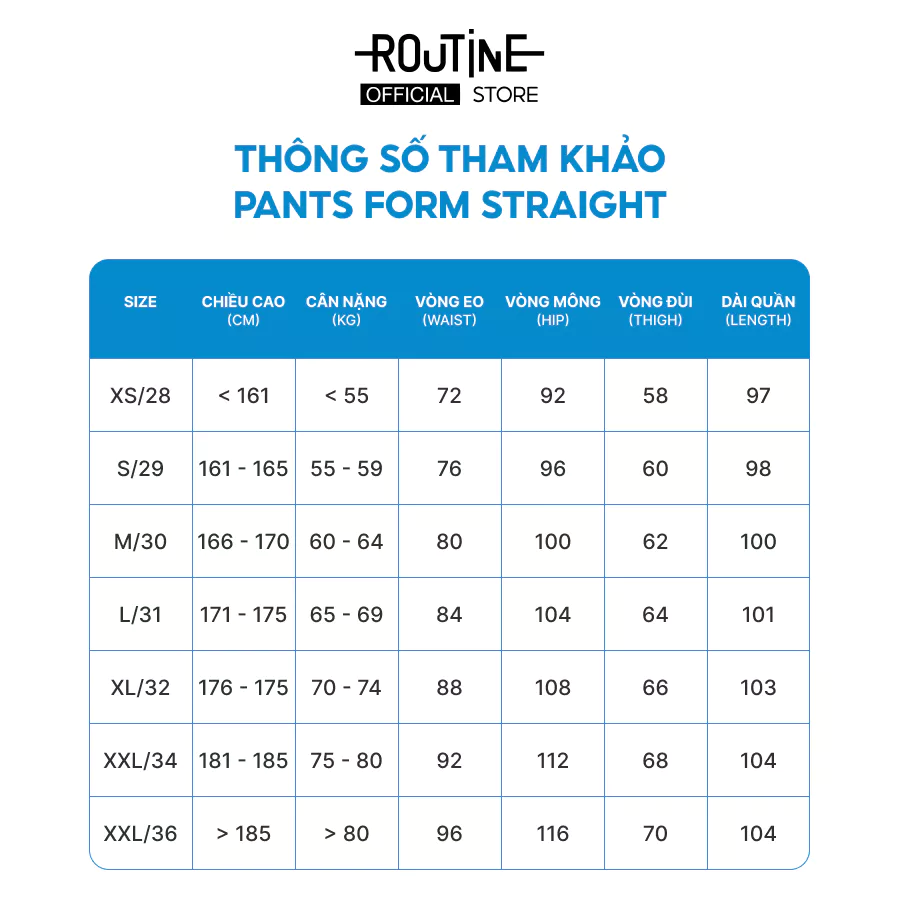 Quần Tây Dài Nam Lưng Thun Trơn Form Straight - Routine 10F24PFO004
