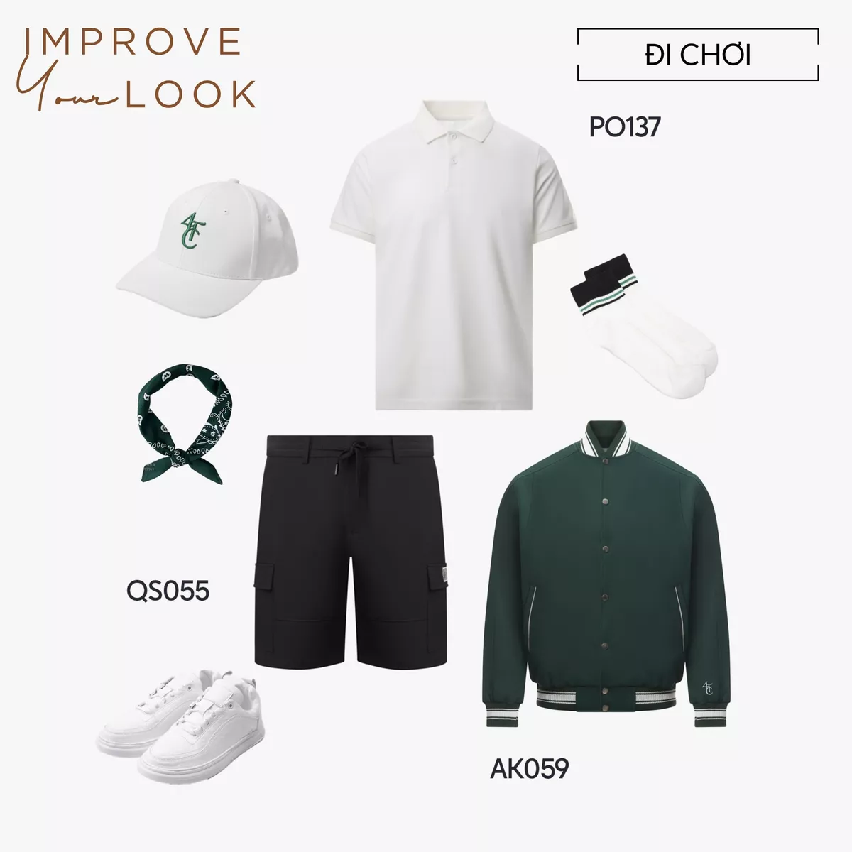 Áo polo nam trơn basic 4MEN PO137 vải tổ ong thấm hút mồ hôi, thoáng mát, mềm chống nhăn, co giãn