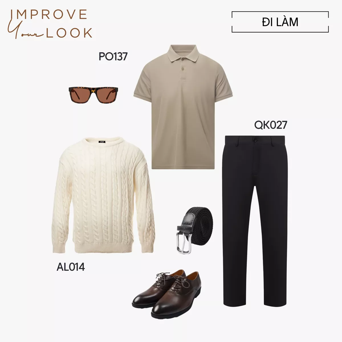 Áo polo nam trơn basic 4MEN PO137 vải tổ ong thấm hút mồ hôi, thoáng mát, mềm chống nhăn, co giãn