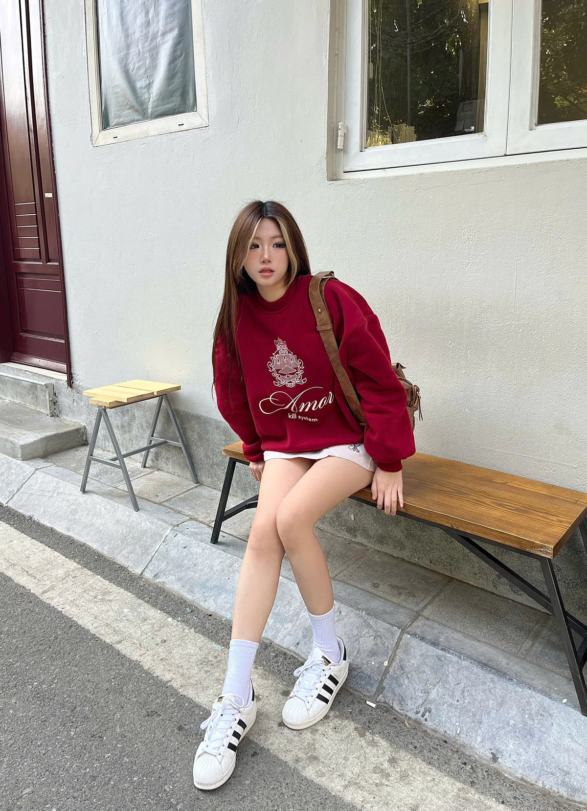 𝐊𝐈𝐋𝐋 𝐒𝐘𝐒𝐓𝐄𝐌 - Áo sweater nỉ bông form boxy in hình