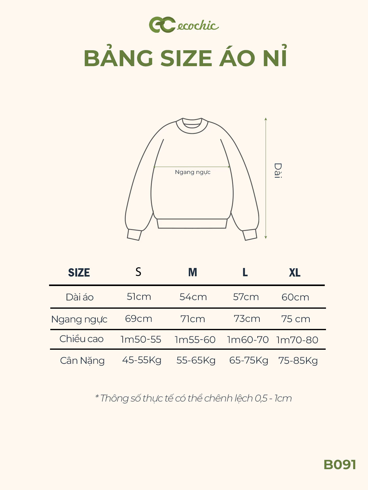 Áo Sweater ECOCHIC EMBOSSED MONOTONES SWEATSHIRT Chất Liệu Ecozy Công Nghệ Mới Cao Cấp Chính Hãng B111
