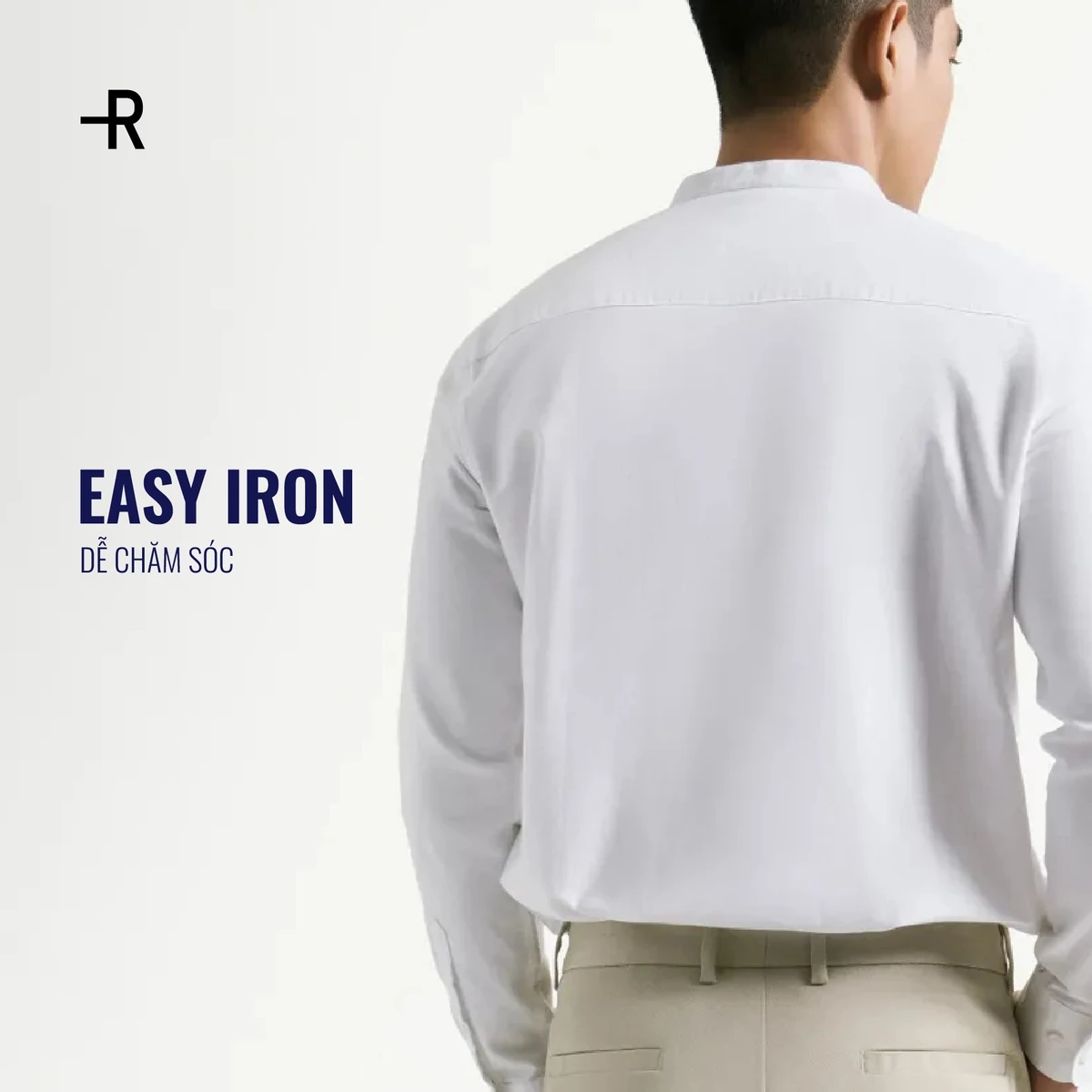 [UP TO 15%++] Áo Sơ Mi Nam Oxford Tay Dài Trơn Form Fitted - Routine 10S25SHL005