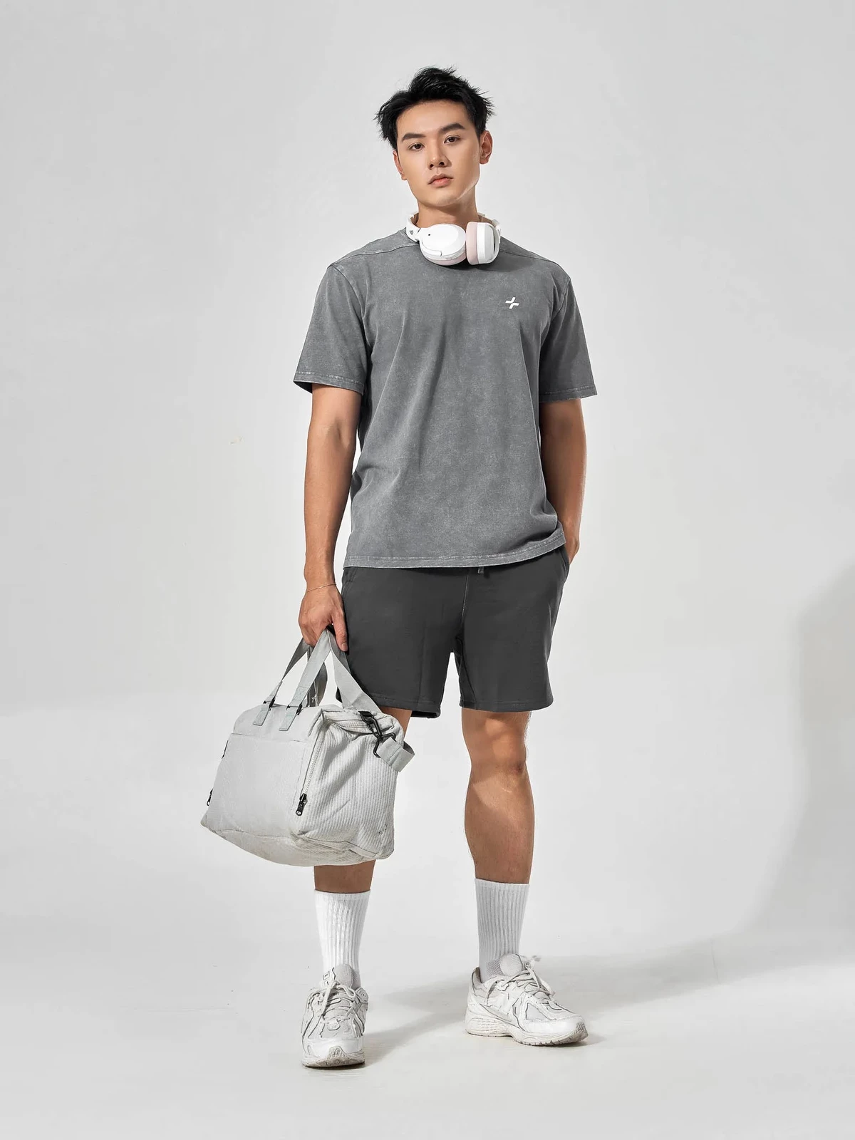 Áo thun thể thao nam tập Gym Cotton Oversize Comfort Washed thấm hút, thoáng mát, co giãn Coolmate