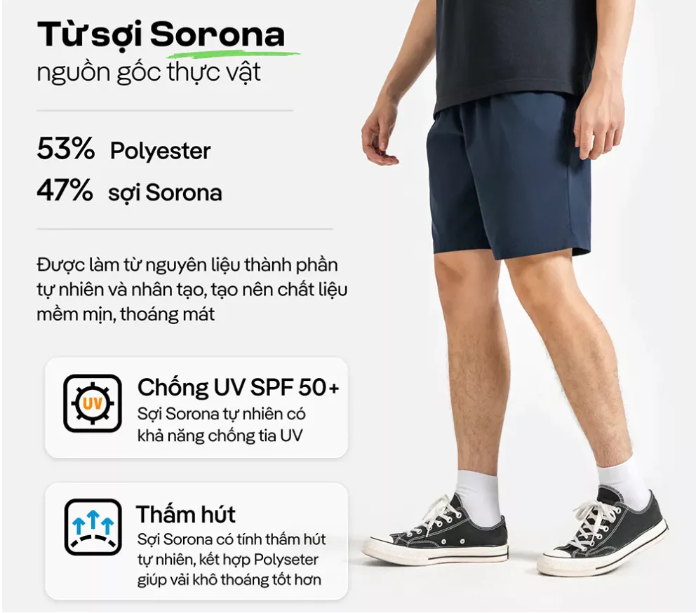 [MUA 2 GIẢM 5%]Quần thể thao nam Daily Short có khoá kéo năng động Coolmate