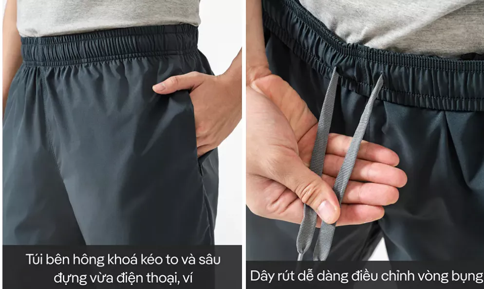[MUA 2 GIẢM 5%]Quần thể thao nam Daily Short có khoá kéo năng động Coolmate