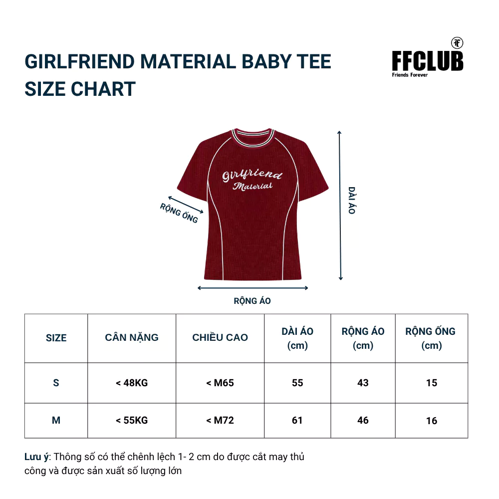 Áo Babytee Vải waffle thêu Girlfiren thoáng mát FFCLUB