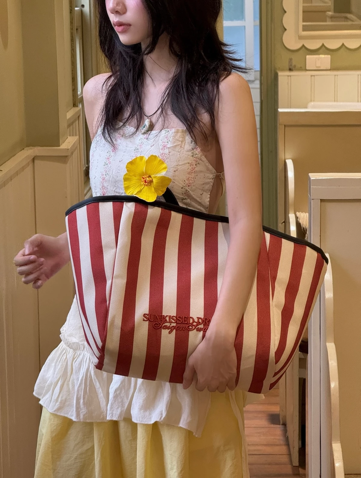 Túi Tote Canvas Kẻ Sọc SAIGONSWAGGER® STRIPE TOTE BAG