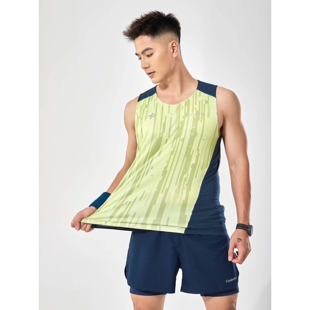 Set đồ chạy bộ thể thao Áo Singlet Advanced Vent Tech và Quần Maxcool thoáng khí Coolmate