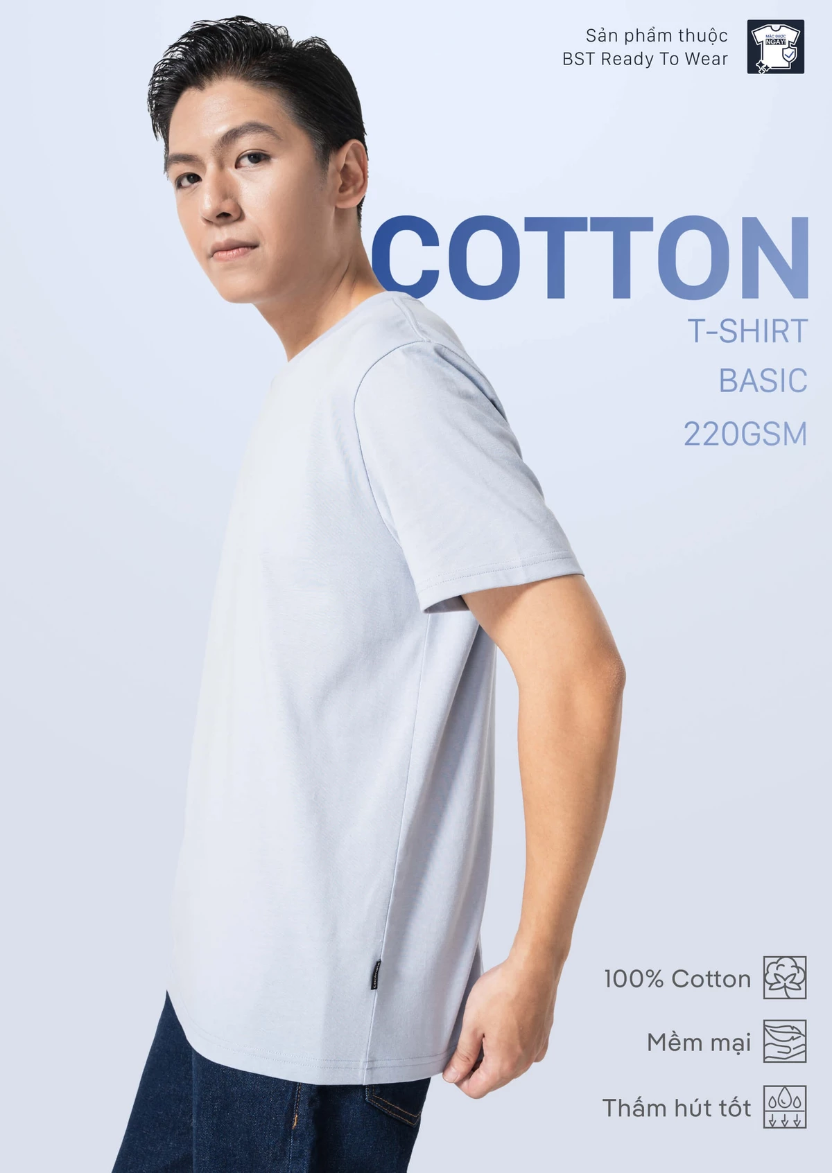 [TẶNG TẤT SPORT]Set đồ cotton Áo thun 220gsm + Quần đùi Shorts Daily Casual, set đồ dạo phố Coolmate