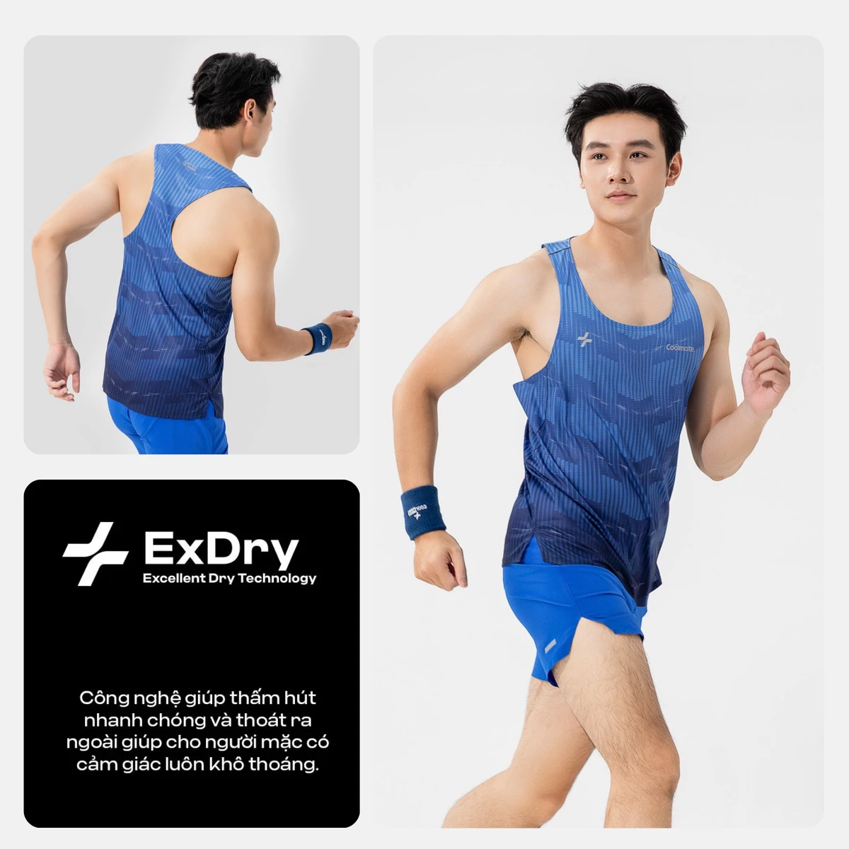 [MUA 2 GIẢM 5%]Áo Singlet chạy bộ Graphic Energy áo thể thao running thoáng khí thấm hút tốt Coolmate
