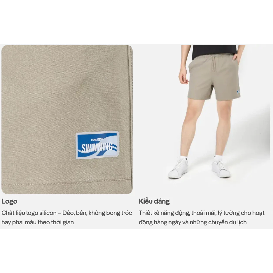 [MUA 2 GIẢM 5%]Quần short nam Travel shorts 7inch mềm mại, thoáng khí, quần đùi dạo phố, du lịch đi biển Coolmate