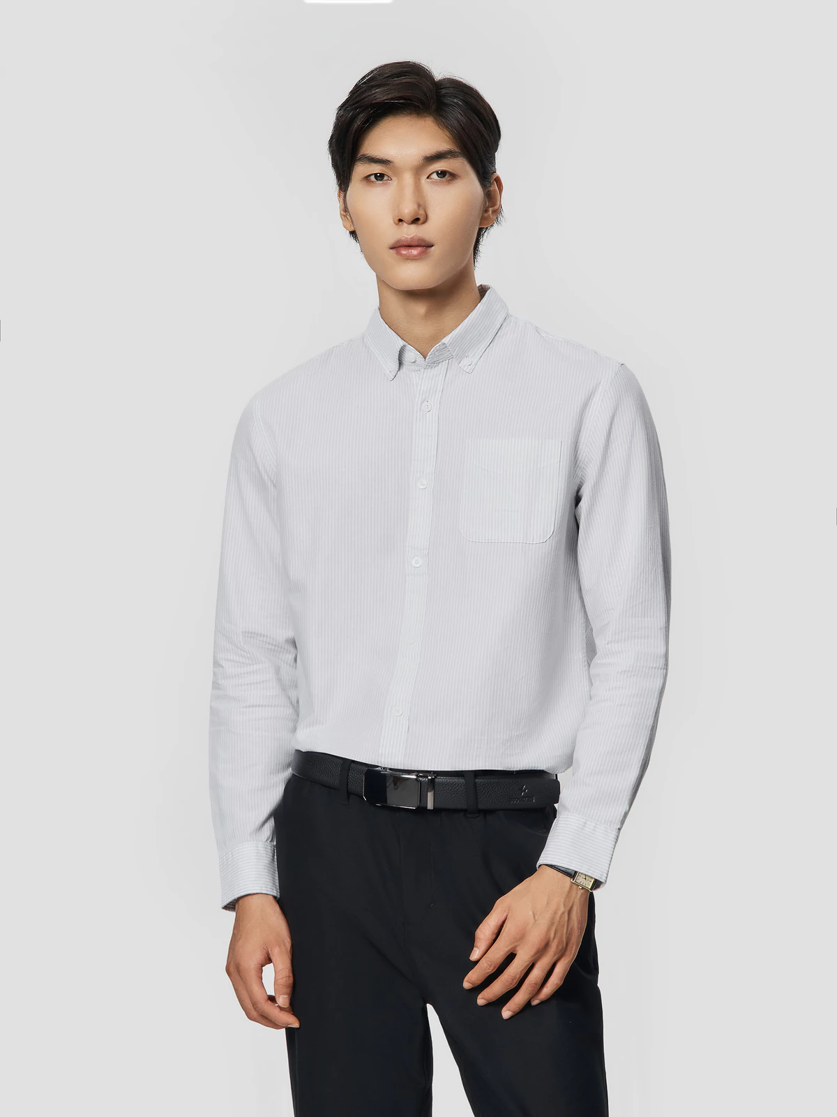 [TẶNG QUẦN 99K]Áo Sơ Mi nam Casual Kẻ sọc 100% cotton dáng Regular thoải mái, Áo đi làm đi chơi dạo phố Coolmate