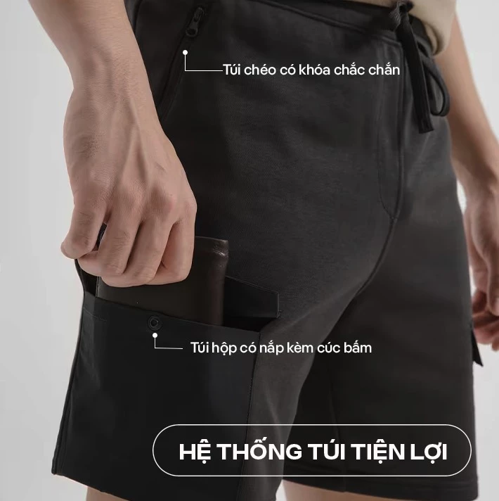 [MUA 2 GIẢM 5%][OUTLET - KHÔNG ĐỔI TRẢ]Quần Shorts nam Daily Casual chống nhăn hạn chế xù lông  Coolmate