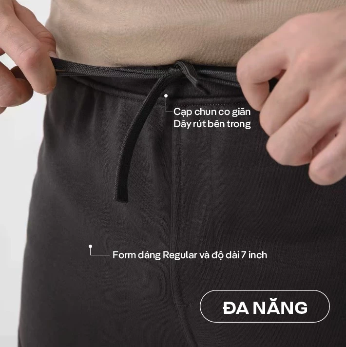 [MUA 2 GIẢM 5%][OUTLET - KHÔNG ĐỔI TRẢ]Quần Shorts nam Daily Casual chống nhăn hạn chế xù lông  Coolmate