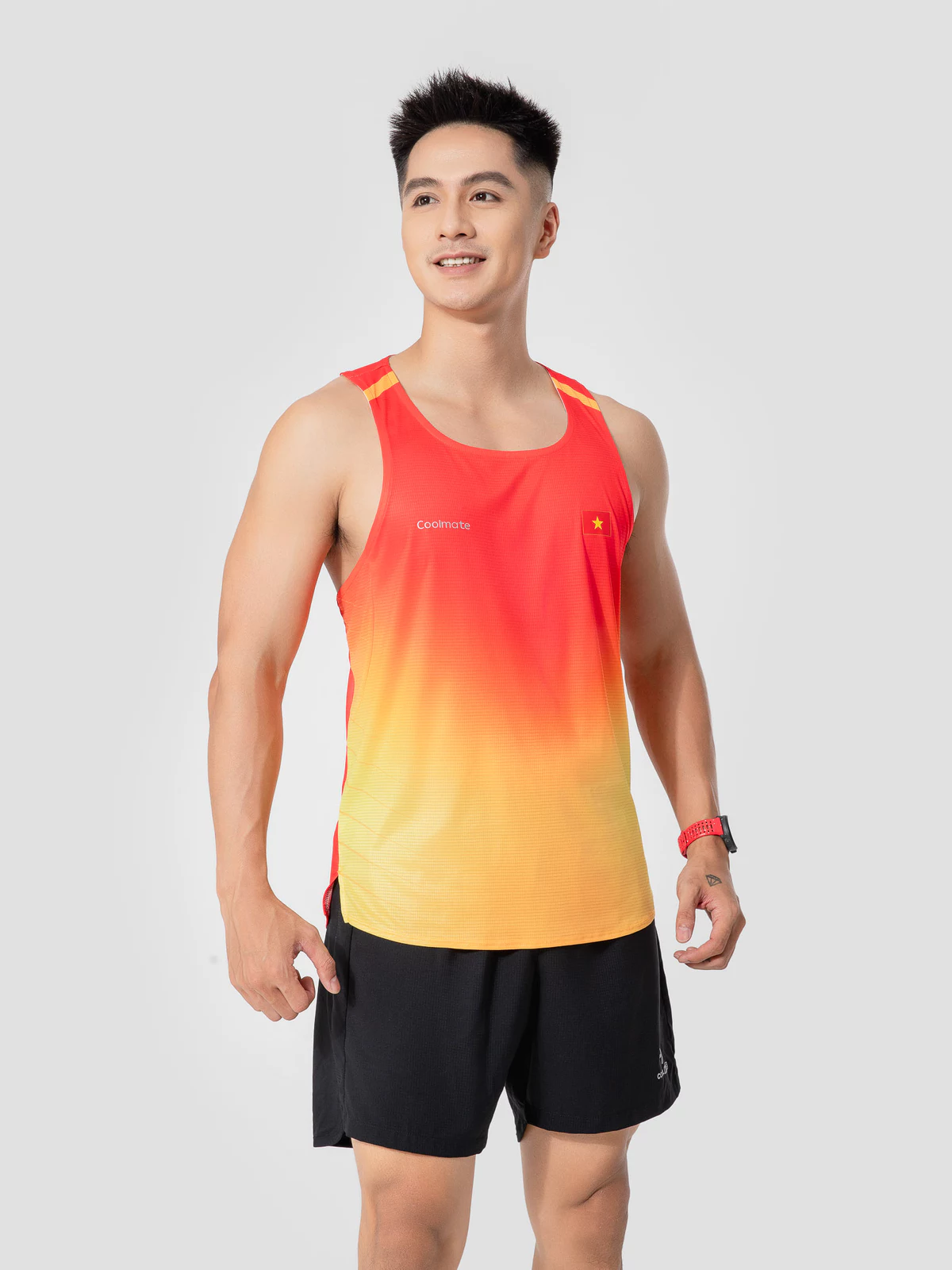 [MUA 2 GIẢM 5%]Áo sát nách Singlet thể thao nam chạy bộ "VIỆT NAM TIẾN BƯỚC" thấm hút, thoáng khí Coolmate