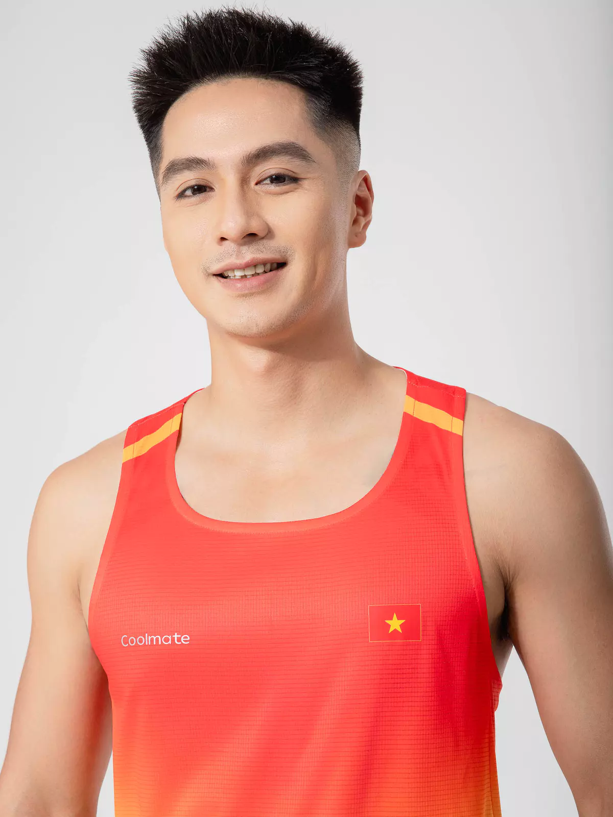 [MUA 2 GIẢM 5%]Áo sát nách Singlet thể thao nam chạy bộ "VIỆT NAM TIẾN BƯỚC" thấm hút, thoáng khí Coolmate