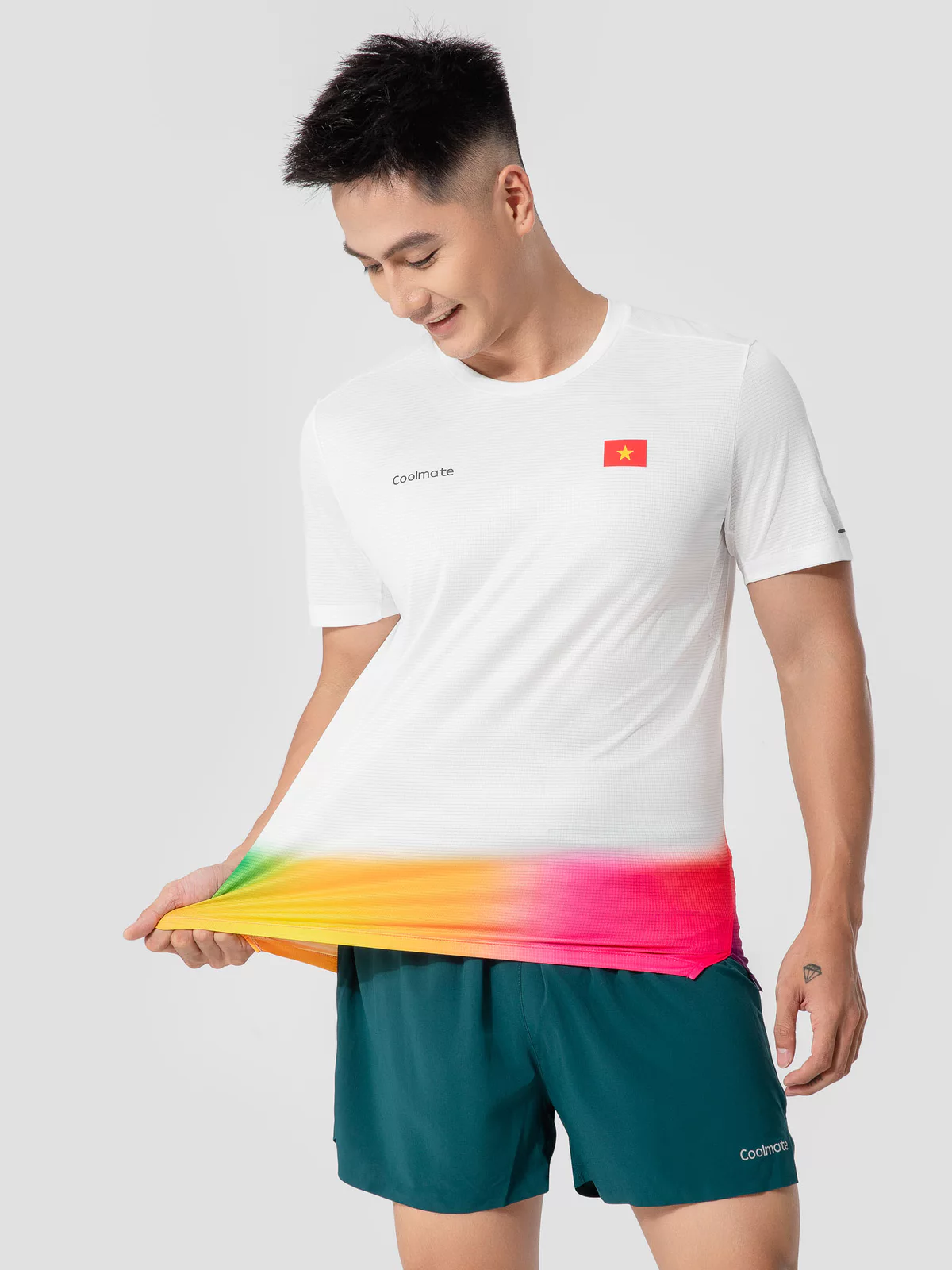 [MUA 3 GIẢM 12%][BST 2/9]Áo thun thể thao nam nữ chạy bộ CỜ ĐỎ SAO VÀNG" thấm hút tốt thoáng khí Coolmate