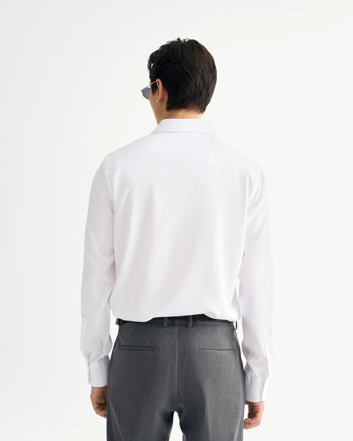 [UP TO 20%++] Áo Sơ Mi Nam Tay Dài Trơn Form Fitted - Routine 10S25SHL004