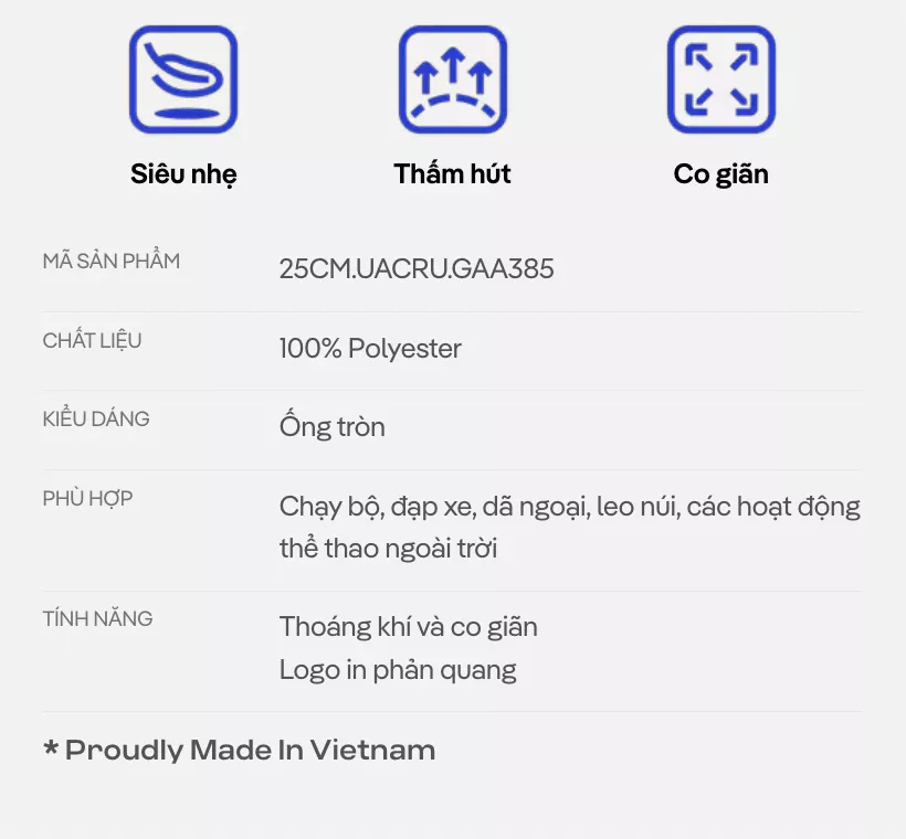 Gaiter chạy bộ đa năng Graphic Coolmate