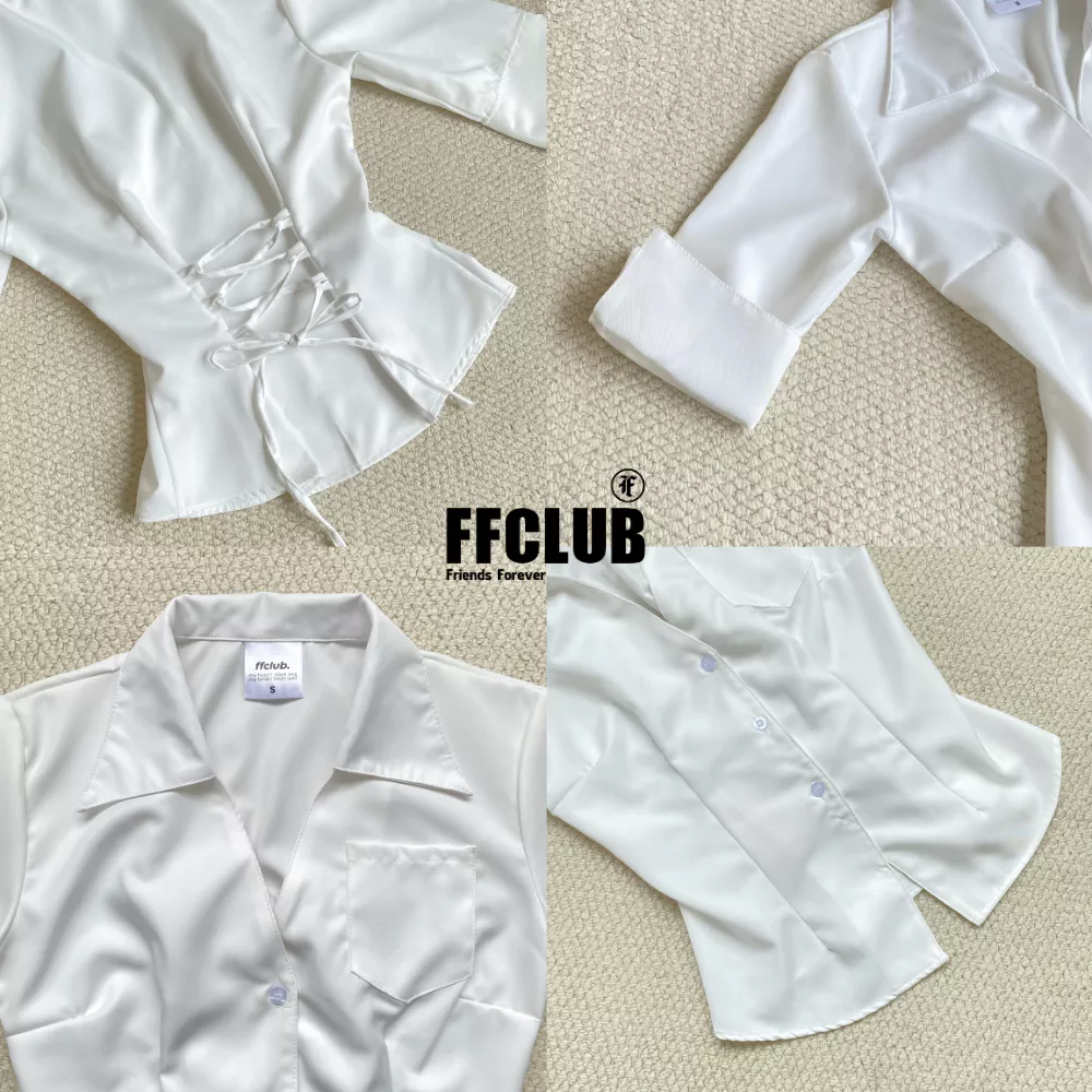 [CÓ MÃ NHIỀU TRONG LIVE] Áo Sơ mi Kaki FAIRY FFCLUB có thắt eo phía sau tôn dáng