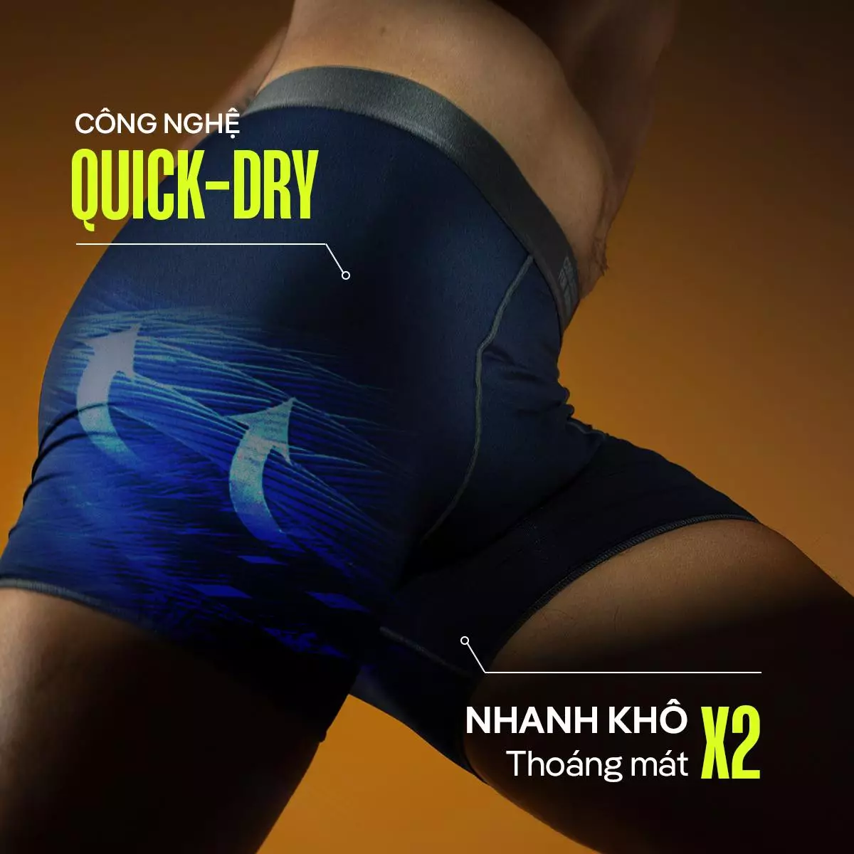 Quần lót nam thể thao chạy bộ Fast & Free Run công nghệ Không Đường May êm ái Coolmate