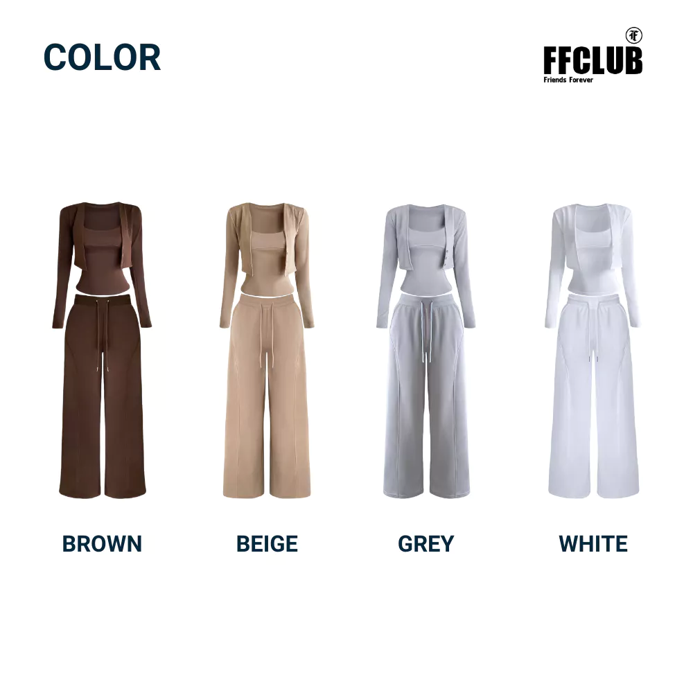 Set Tanktop 2 Dây thun Poly có Chiết eo FFCLUB