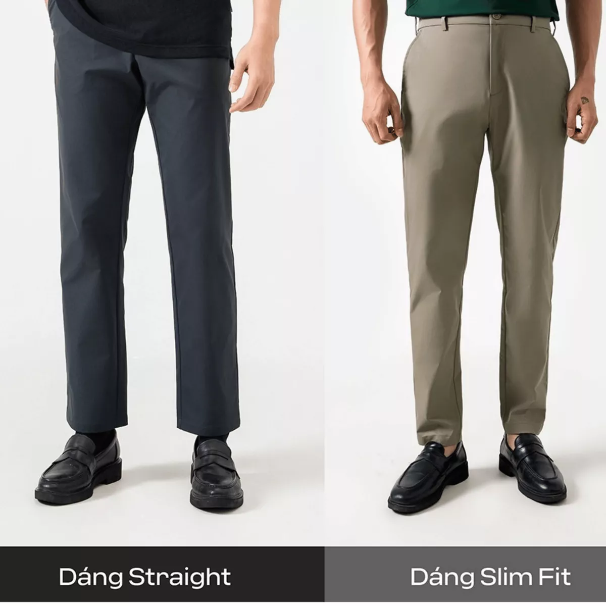 Quần dài nam Kaki Excool co giãn, thấm hút, chống nắng, quần âu chống tia UV Coolmate