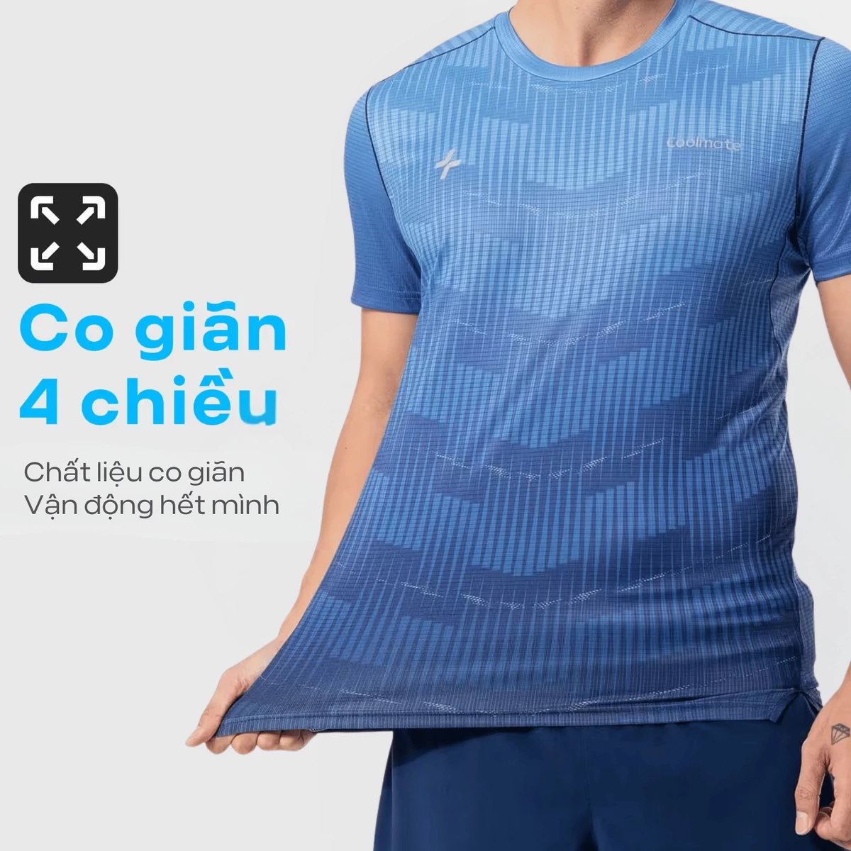 Áo thun nam Tshirt chạy bộ Graphic Energy áo thể thao running thoáng khí thấm hút tốt Coolmate