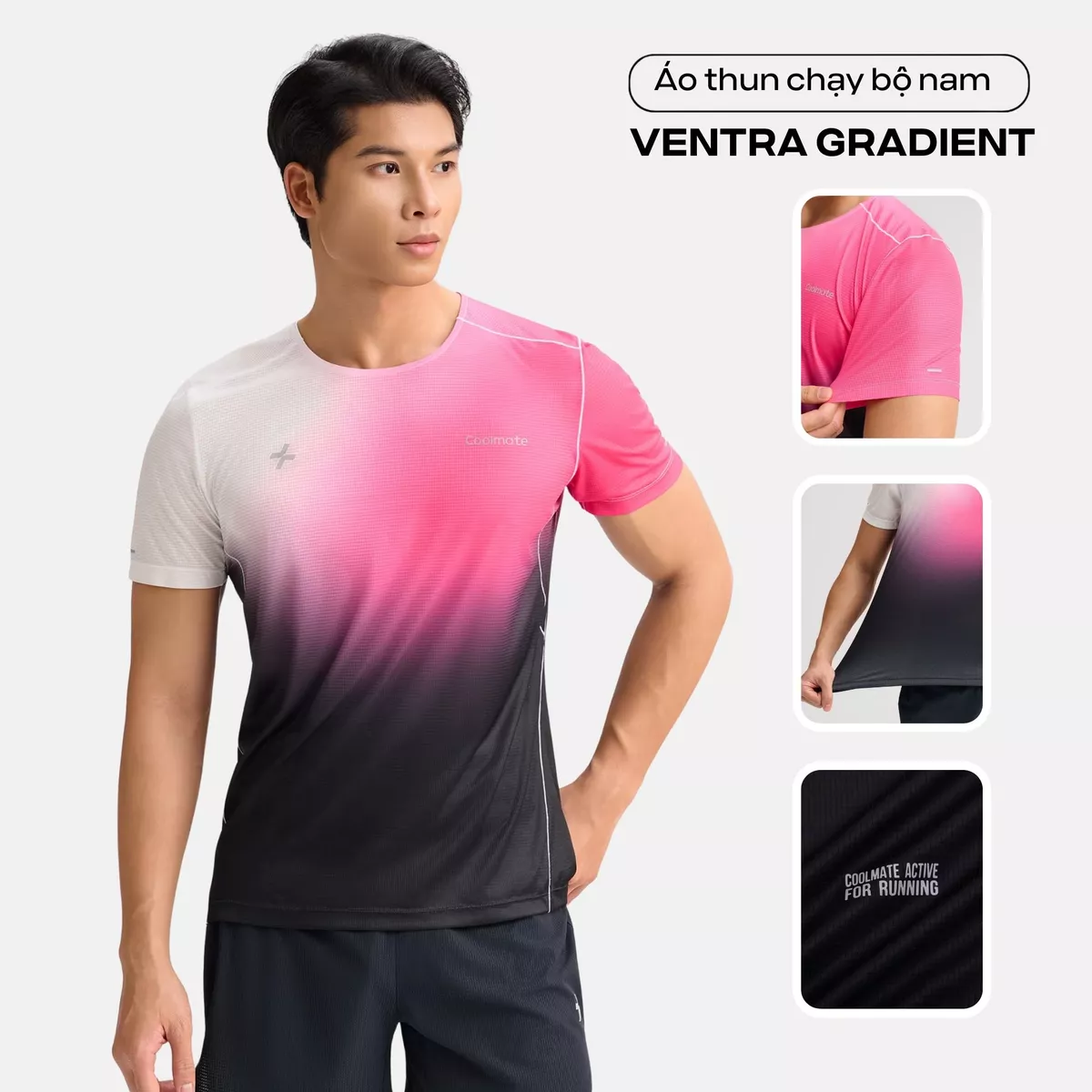 Set đồ thể thao Áo Thun Graphic Quần short Maxcool thấm hút tốt, set Chạy bộ Coolmate