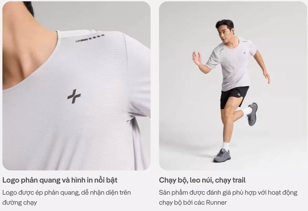 [MUA 2 GIẢM 5%]Áo Thun TShirt thể thao nam chạy bộ Running Essentials siêu nhẹ, nhanh khô, thoáng mát Coolmate