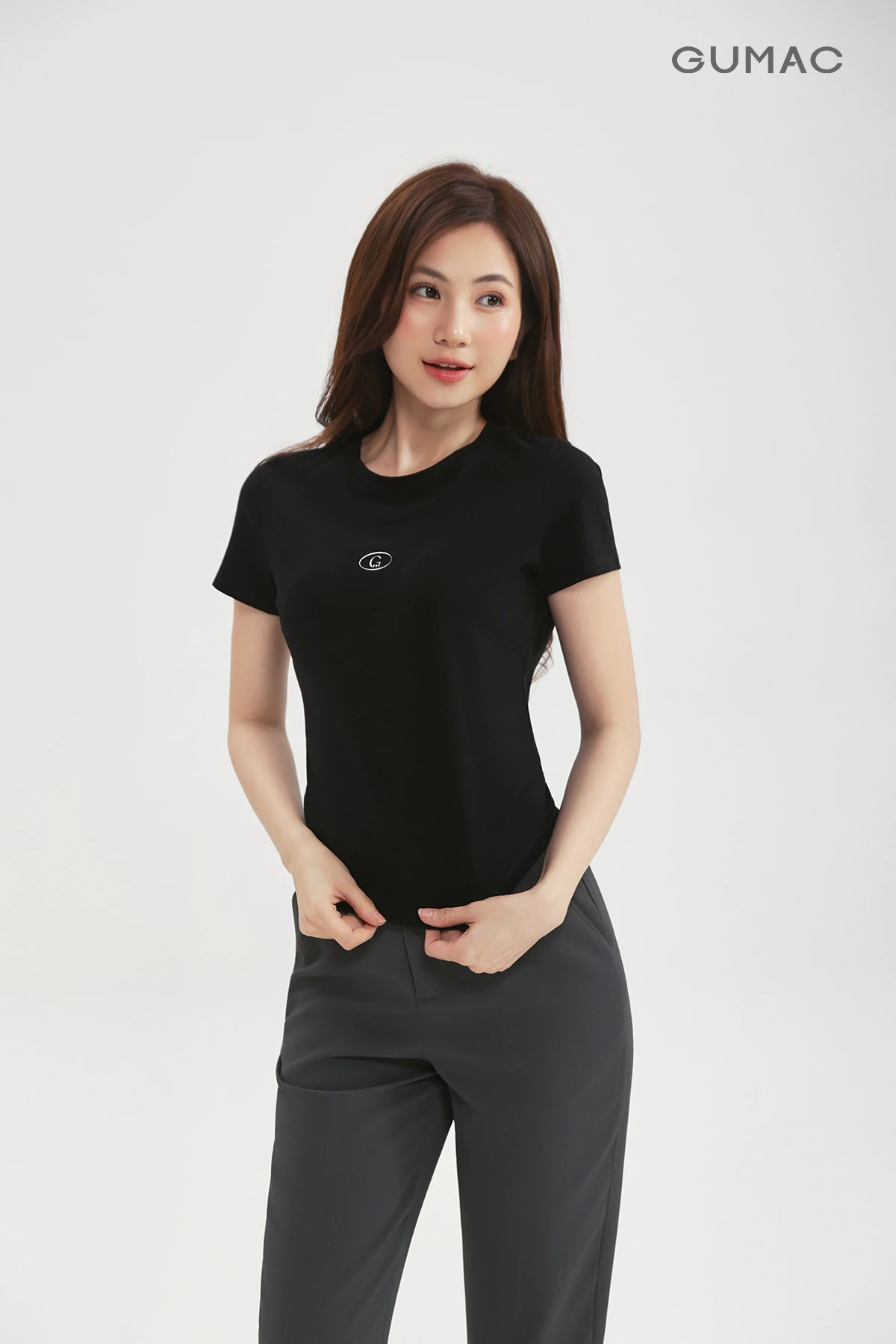 Áo Thun Ôm Nữ Gmorning - GUMAC Áo Phông Baby Tee Thun Cotton Trơn Co Giãn Tôn Dáng YATD12002