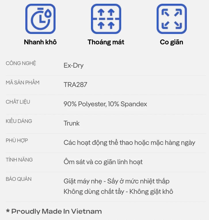[MUA 3 TẶNG 1 QUẦN LÓT BẤT KÌ]Combo 3 quần lót nam siêu thoáng khí Trunk Air Max Mesh thấm hút, nhanh khô Coolmate