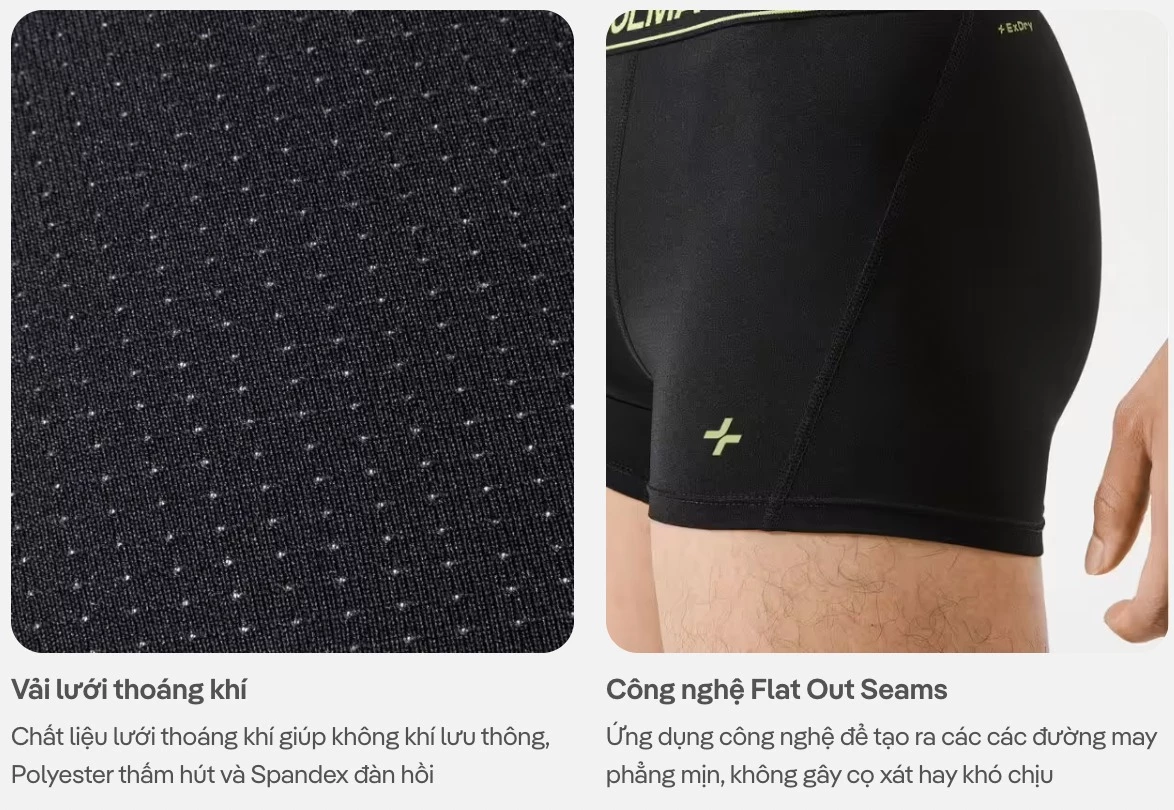 [MUA 3 TẶNG 1 QUẦN LÓT BẤT KÌ]Combo 3 quần lót nam siêu thoáng khí Trunk Air Max Mesh thấm hút, nhanh khô Coolmate